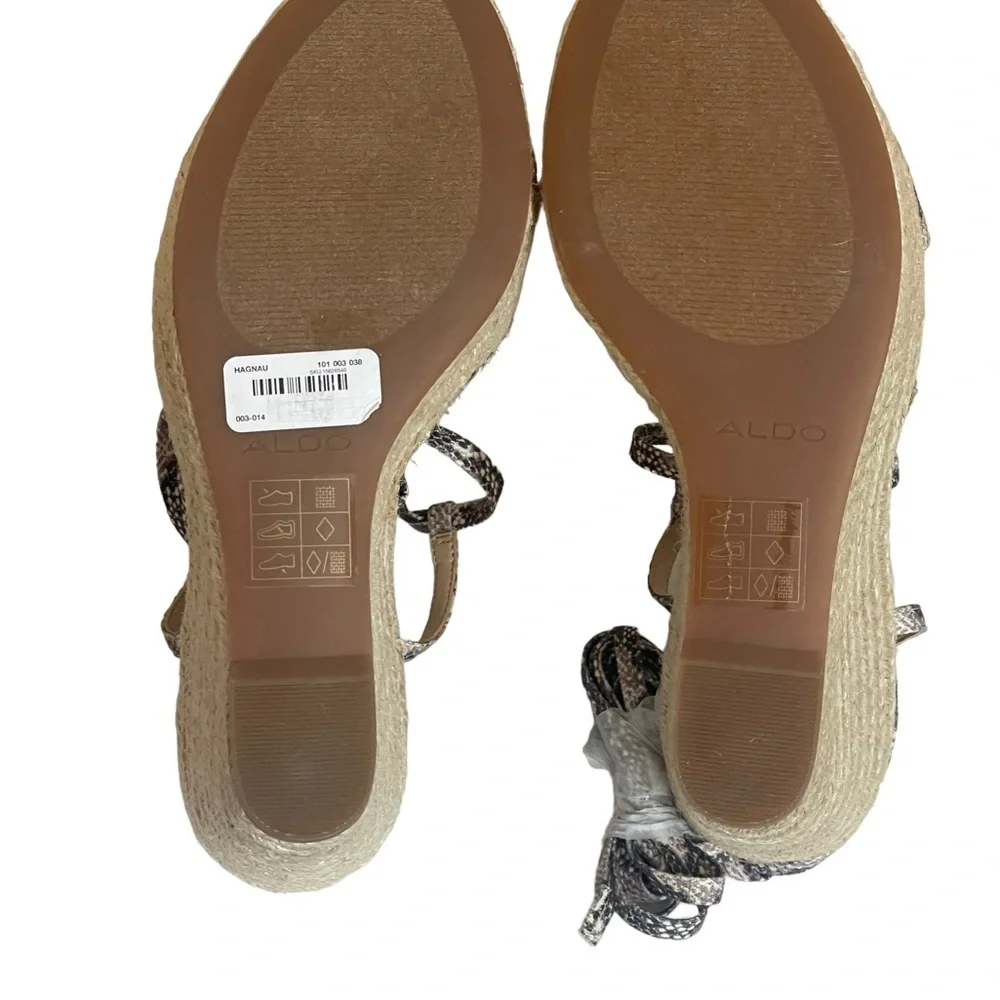 Aldo Wedge Tie-Up Espadrille Brand New w/ Box Size 8